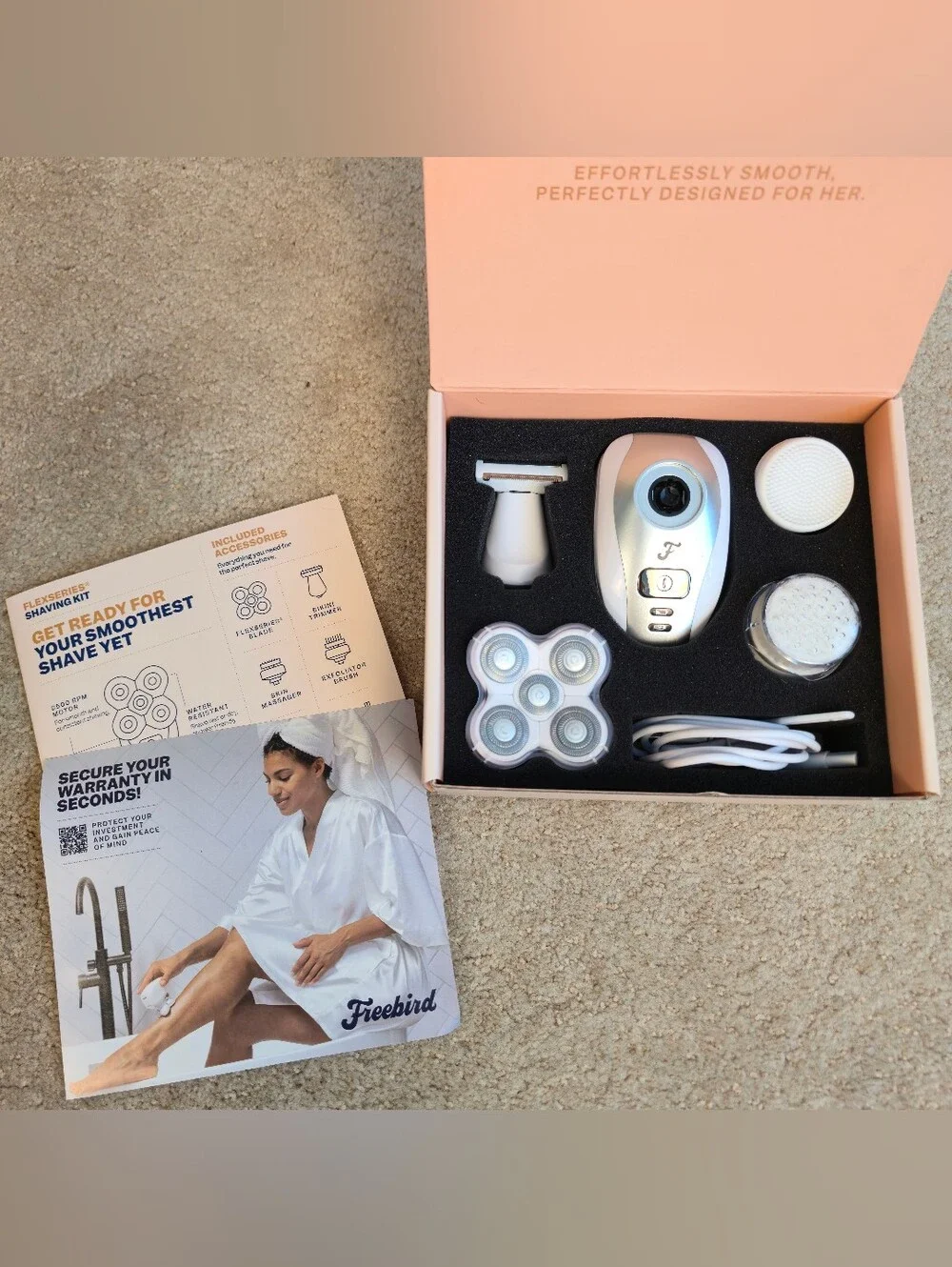 Freebird FlexSeries Electric Razor for Women - Silk Smooth Legs, Body Hair, & Pu